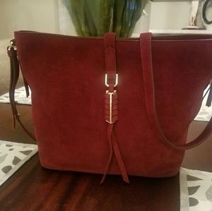 Stella & Dot Covet Suede Sunday Bag